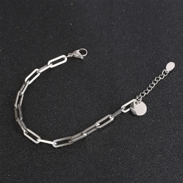 【米蘭精品】現貨+預購 鈦鋼手鍊鈦鋼手鏈(幾何方形環扣粗鏈男女飾品父親節情人節聖誕節交換禮物74fl2)