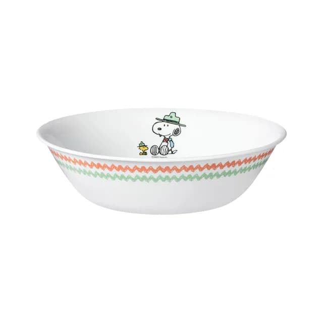 【CORELLE 康寧餐具】SNOOPY 露營趣 1000ML湯碗(432)
