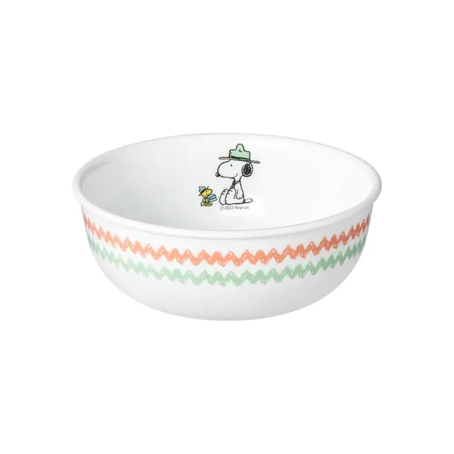 【CORELLE 康寧餐具】SNOOPY 露營趣 473ML韓式湯碗(416)