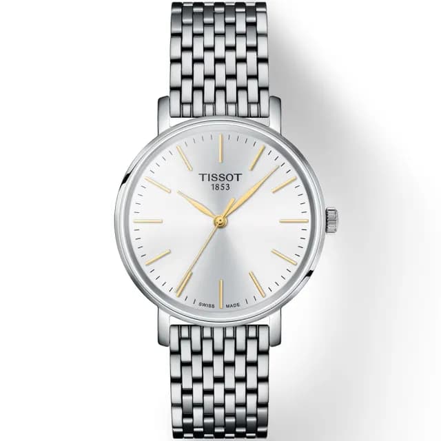【TISSOT 天梭 官方授權】Everytime 經典大三針情侶手錶 對錶 禮物 推薦(T1434101101101+T1432101101101)