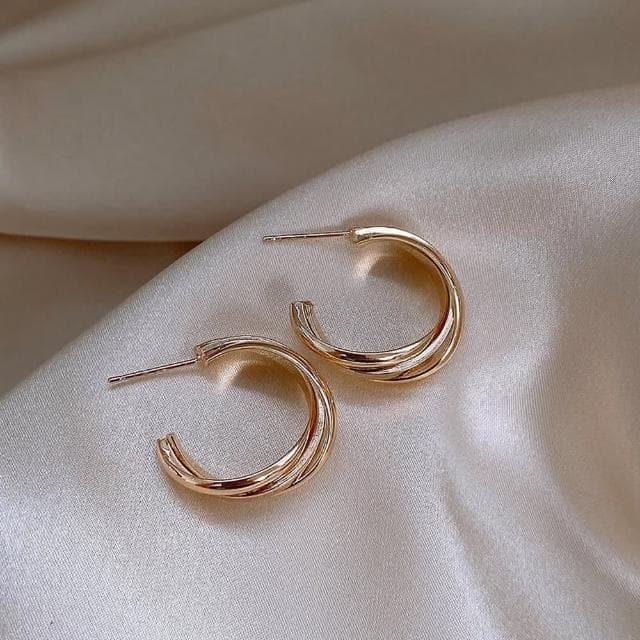 【Golicc】耳環 歐美 簡約 時尚(母親節 生日 情人節 飾品 耳釘 耳飾 耳墜 禮物)