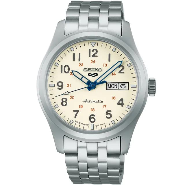 【SEIKO 精工】5 Sports 製錶110週年限量機械錶 套錶 男錶 父親節禮物(SRPK41K1/4R36-15L0S)