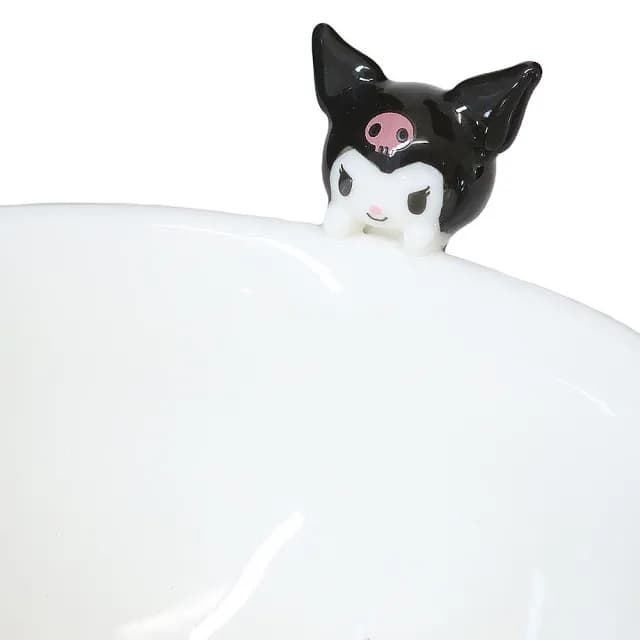 【SANRIO 三麗鷗】杯緣子造型陶瓷飯碗 酷洛米(餐具雜貨)
