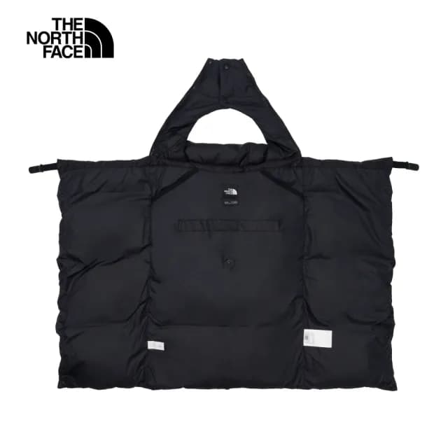 【The North Face 官方旗艦】北面兒童黑色DWR防潑水保暖羽絨外罩｜898XJK3(700蓬鬆度)