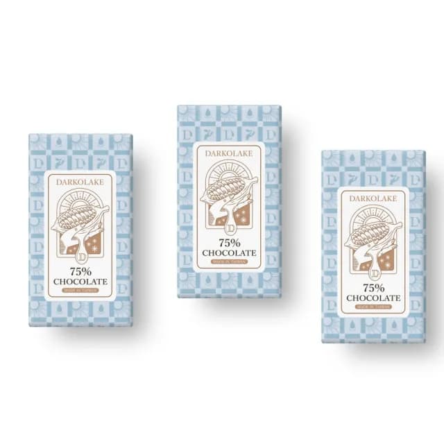 【多儂莊園工坊】75% 黑巧克力 3大片 bar 微甜 黑巧克力 Darkolake_母親節禮物