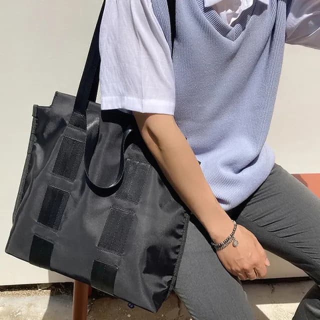 【MoonDy】情人節禮物 包包 包包男  尼龍包 男包 尼龍拖特包 男生包包 單肩包 肩背包 手提包 防水包 購物袋