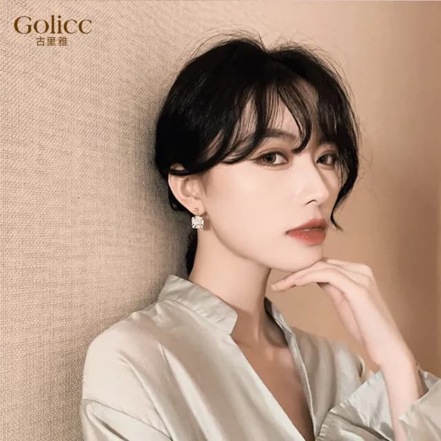 【Golicc】耳環 創意 雪花(七夕 情人節 生日 飾品 耳釘 耳飾 耳墜 禮物)