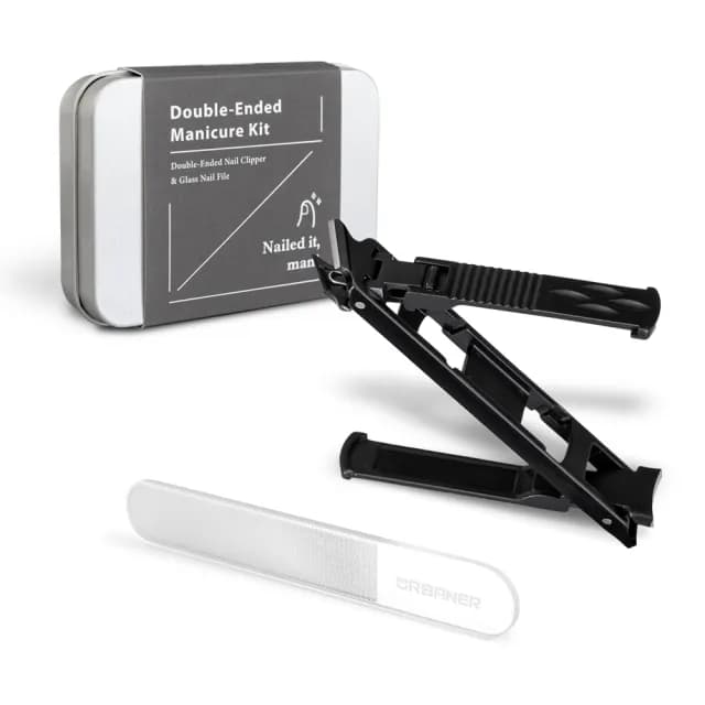 【URBANER 奧本】雙頭防濺剪甲工具組 CT-01(指甲剪/指甲刀/磨甲刀)