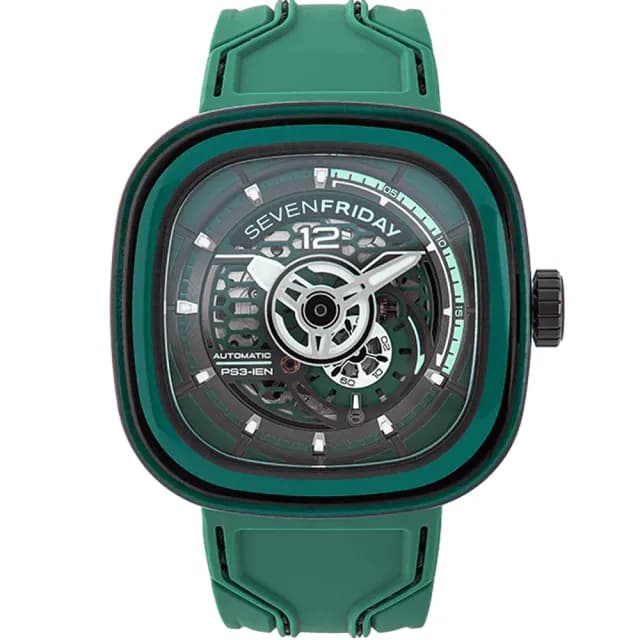 【SEVENFRIDAY】彩色碳纖維 透視自動上鍊機械錶-47X47.6mm 送禮 禮物 推薦(PS3/05)