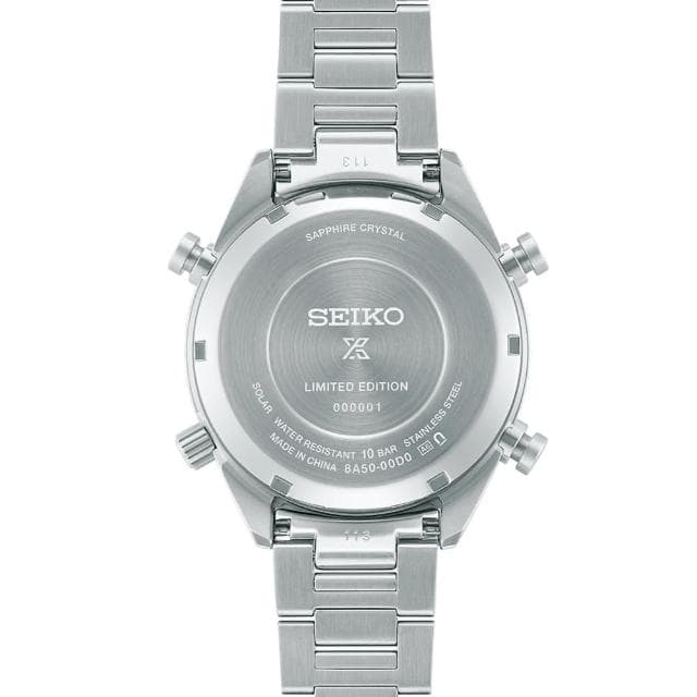 【SEIKO 精工】PROSPEX系列 40周年紀念 太陽能計時腕錶 母親節 禮物 推薦(SFJ009P1/8A50-00D0S)