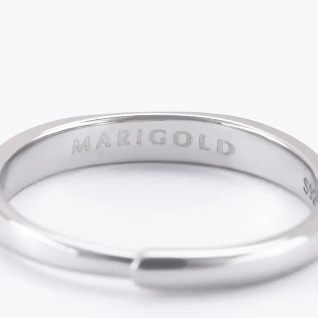 【MARIGOLD 美爾朵】情侶對戒｜光與霧925純銀可調式情侶戒指(情侶禮物/情人節禮物/送男友/送女友)
