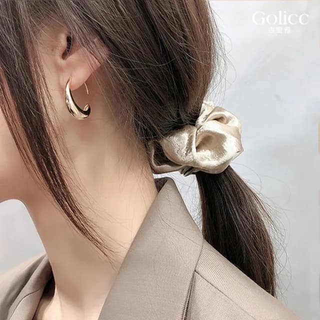 【Golicc】耳環 韓國 東大門 弧形(99購物限定 生日 飾品 耳釘 耳飾 耳墜 禮物)