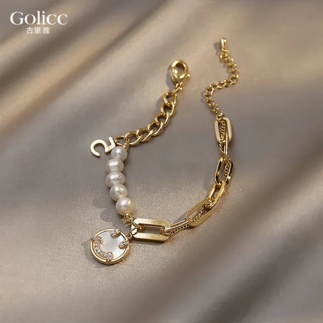 【Golicc】手鍊 巴洛克 笑臉(七夕 情人節 生日 手環 手繩 首飾 飾品 禮物)