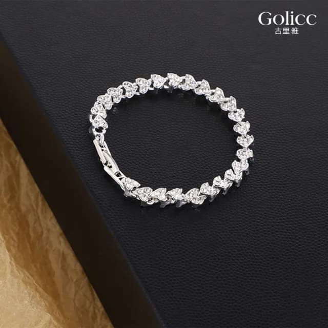 【Gulicc】手鍊 歐美 羅馬 方晶(雙11 聖誕節 生日 手環 手繩 首飾 飾品 禮物)