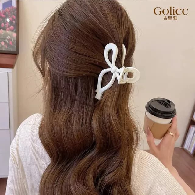 【Golicc】髮夾 韓國 氣質 蝴蝶結 買一送一(99購物限定 生日 髮飾 髮帶 飾品 禮物)