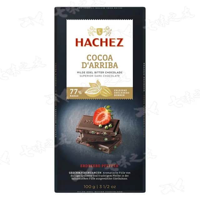 即期品【HACHEZ】21365 草莓巧克力77% 100g