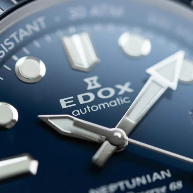 【EDOX 伊度】Neptunian 海神 68H超動能300米潛水機械錶-藍/42mm 送禮 禮物 推薦(E80801.3BUM.BUIN)