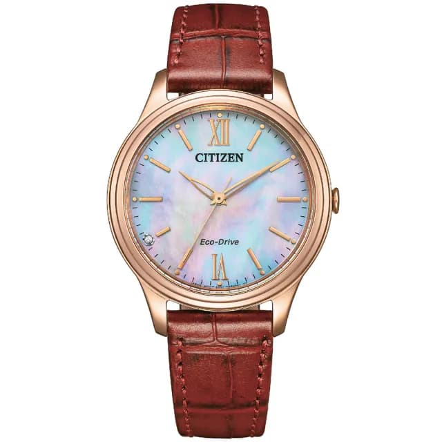 【CITIZEN 星辰】LADYS系列 時尚簡約 光動能腕錶 七夕 情人節 送禮 推薦(EM0419-11D)