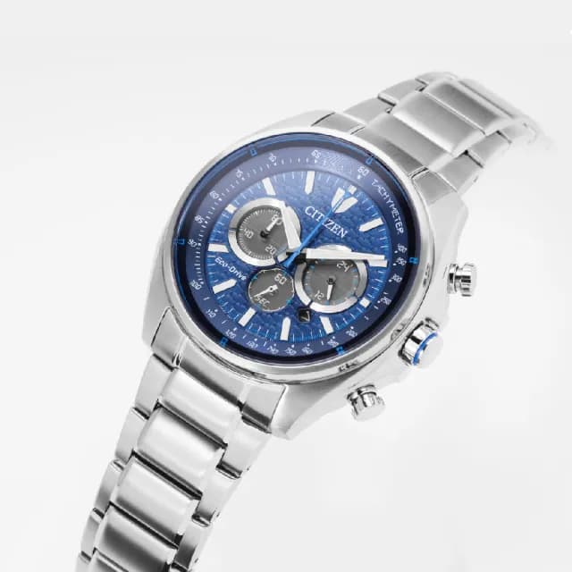 【CITIZEN 星辰】Chronograph系列 型男必備 光動能三眼計時腕錶 畢業禮物 送禮 推薦(CA4560-81L)