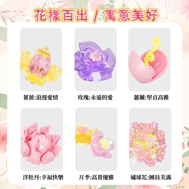 【waim life 暖暖生活】聖誕禮物 花朵音樂盒 積木音樂盒 天空之城(禮物 八音盒 音樂盒)