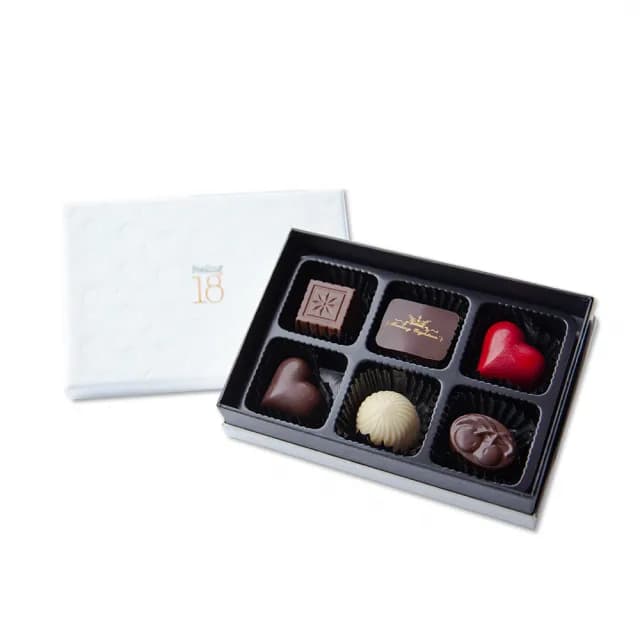 【Feeling18-埔里超人氣名店 18度C巧克力工房】藏心禮盒*2盒-6入/盒