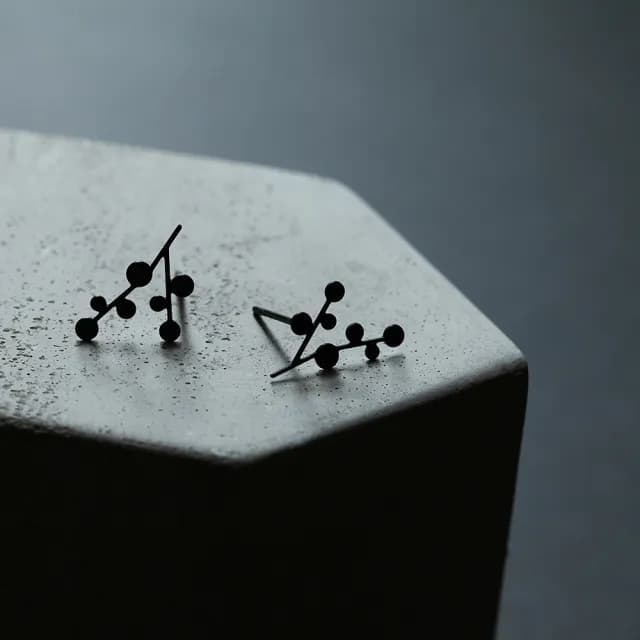 【moorigin】雪花耳環 XS(醫療鋼不過敏 耳環 可改夾式 共三色)