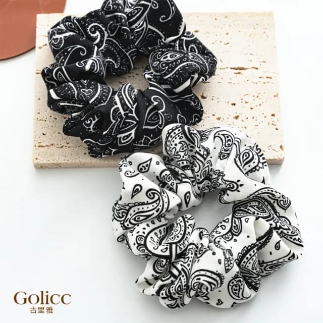 【Golicc】髮圈 歐美款 復古係 百搭 大腸髮圈(七夕 情人節 生日 髮飾 頭飾 大腸圈 髮夾 禮物)