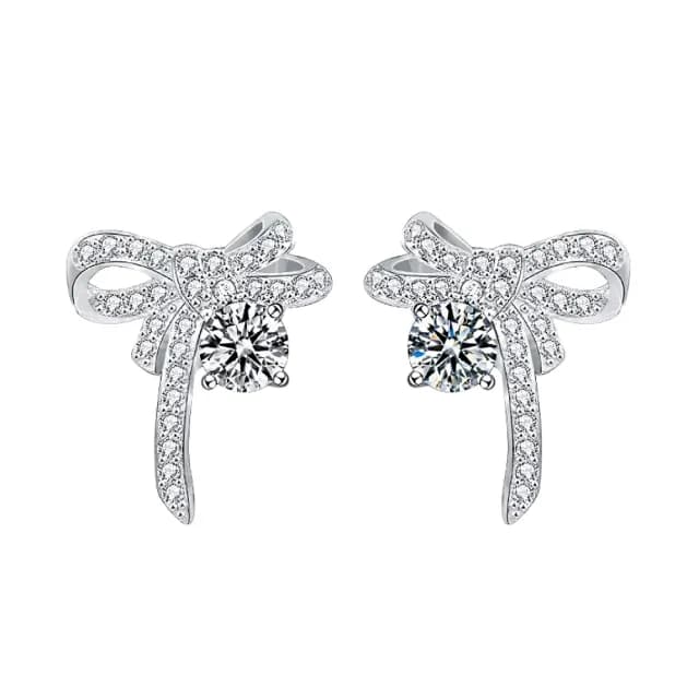 【巴黎精品】現貨+預購 莫桑鑽石耳環925純銀耳環耳針銀飾(0.5克拉女飾品生日情人節禮物p1as39)