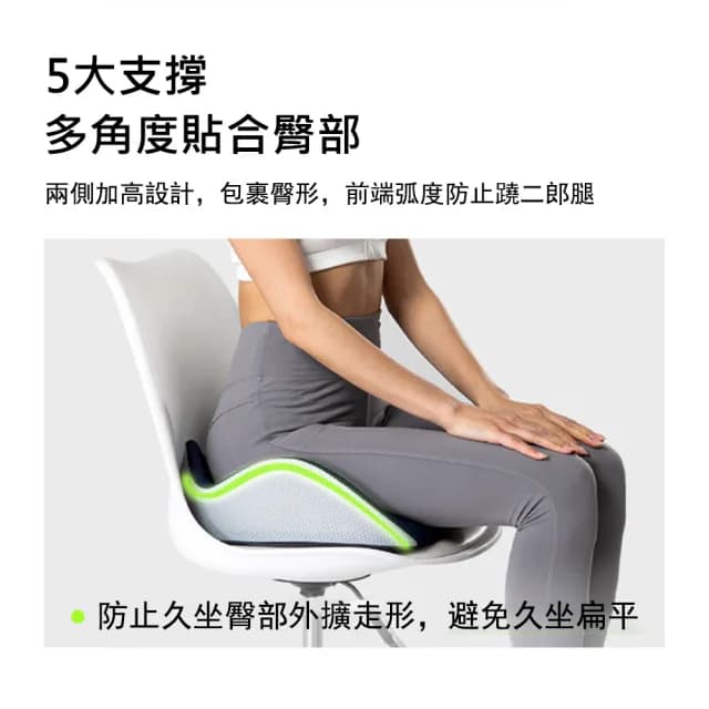 【Kyhome】慢回彈記憶棉坐墊 減壓坐墊 美臀護腰 辦公室椅墊 交換禮物