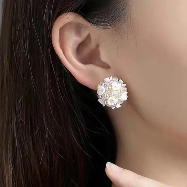 【Oni 歐妮】花澗 耳針穿式耳環耳釘耳骨環 耳飾925銀針