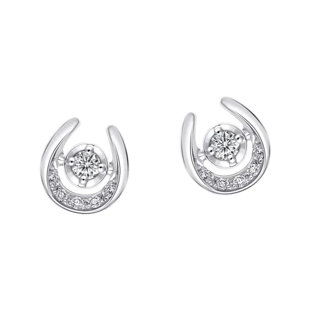 【Emperor Diamond 京華鑽石】鑽石耳環 18K金 天然鑽石 共0.07克拉 Unique U獨特的妳III