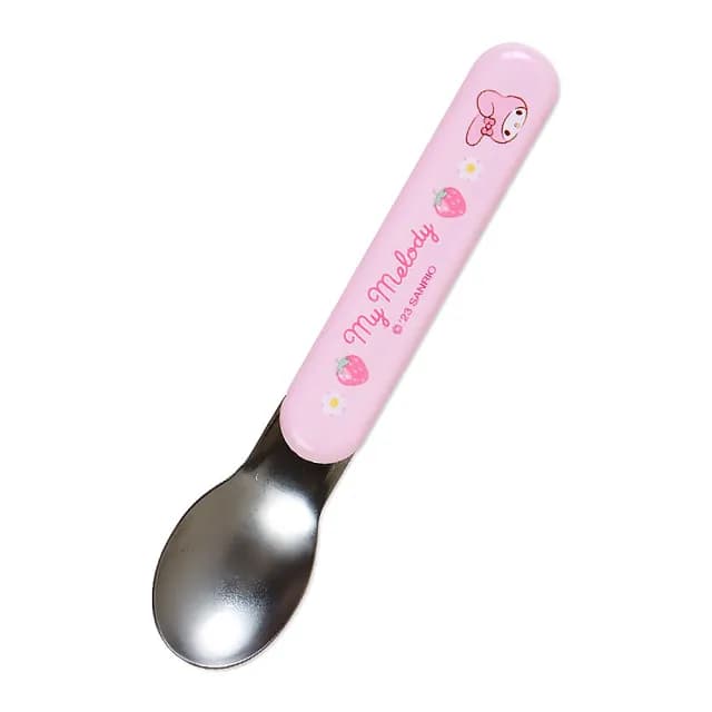 【SANRIO 三麗鷗】滑蓋式立體浮雕環保餐具組 餐具三件組 美樂蒂(餐具雜貨)