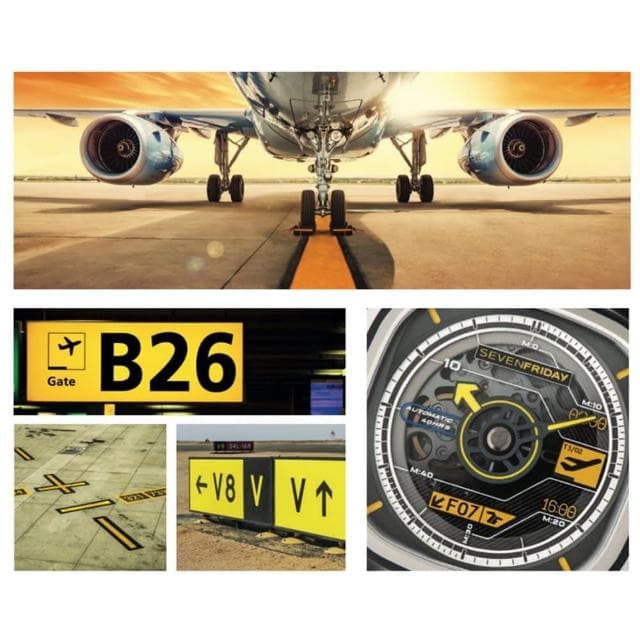 【SEVENFRIDAY】RUNWAY 限量航空 自動上鍊機械錶 送禮 禮物 推薦(T3/02)