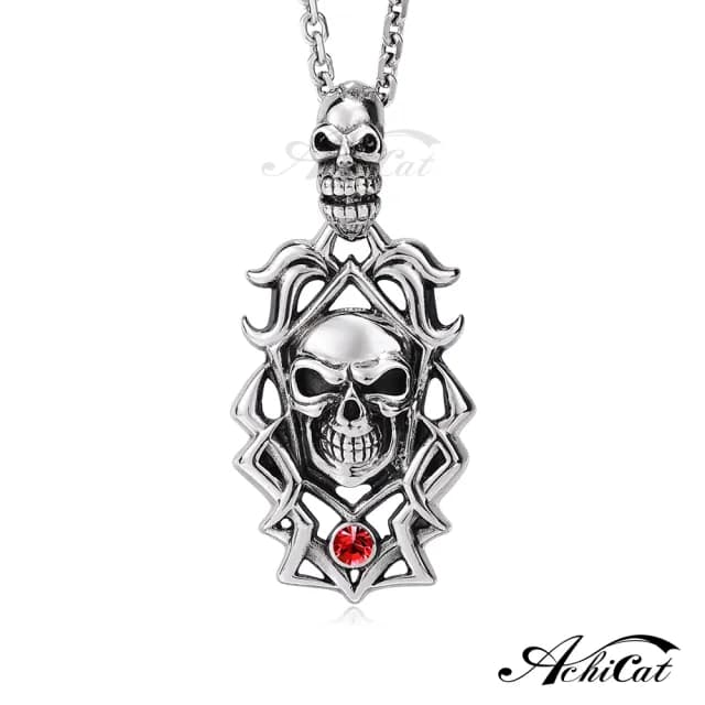【AchiCat】項鍊．骷髏．男生(白色情人節禮物)