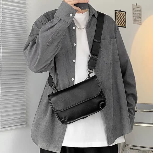 【LEEHER】父親節禮物 郵差包/男生包包/防水包 郵差包/耐髒/側背包男/郵差包男/男包/小郵差包/復古郵差包/