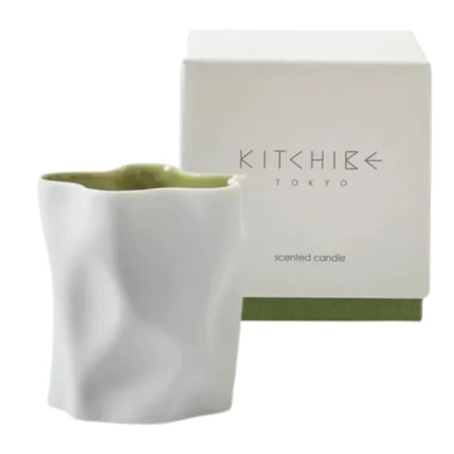 【KITCHIBE】KITCHIBE香薰蠟燭 MATCHA 抹茶 180g(日本香氣擴香/室內香氛)