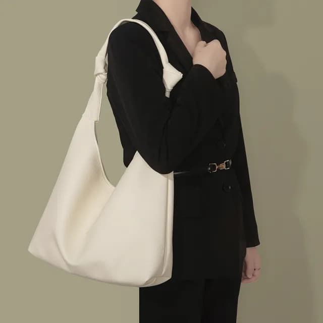 【日韓水漾】情人節禮物 女包PU皮托特包慵懶復古休閒單肩包(肩背包 女包)