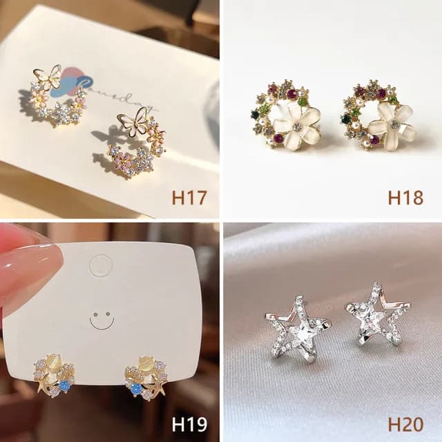 【Golicc】耳環 寵愛自己 組合(七夕 情人節 生日 飾品 耳釘 耳飾 耳墜 禮物)
