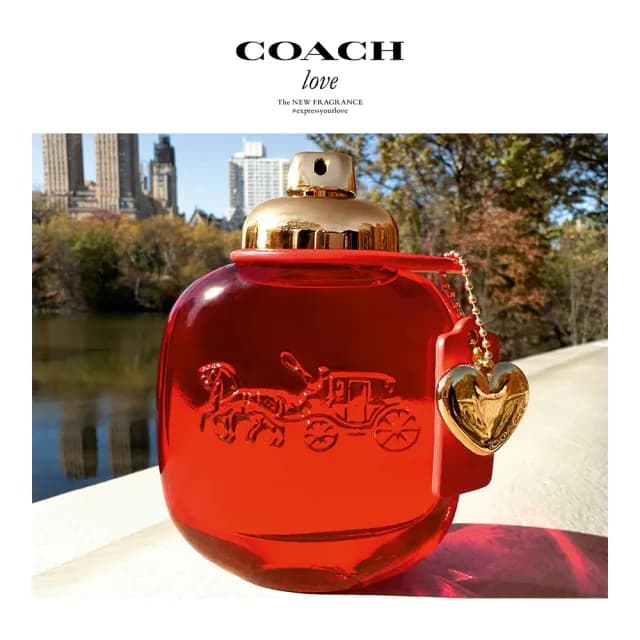 【COACH】時尚戀紅女性淡香精50ml(贈隨機身體乳100ml+小香乙瓶.專櫃公司貨)