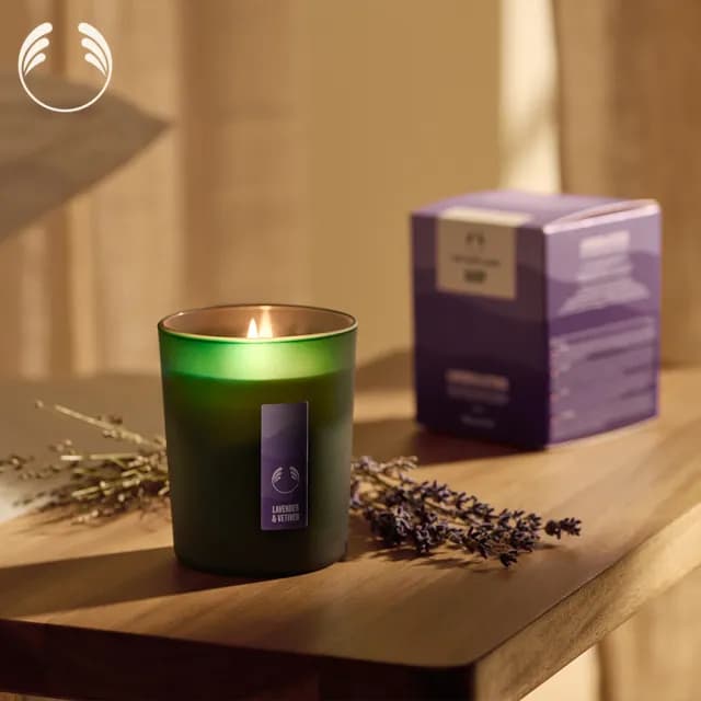 【THE BODY SHOP 美體小舖】靜舒心 香氛蠟燭(180G)