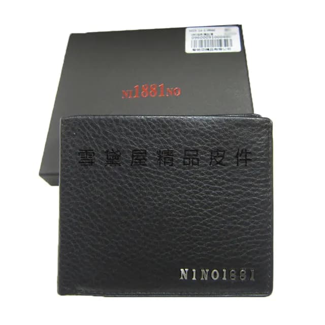 【18NINO81】情人節禮物 真皮包包  短夾專櫃男仕短夾100%進口牛皮標準尺寸固定型證件夾附品牌禮盒