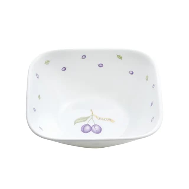 【CorelleBrands 康寧餐具】紫梅方形23oz中碗(2323)