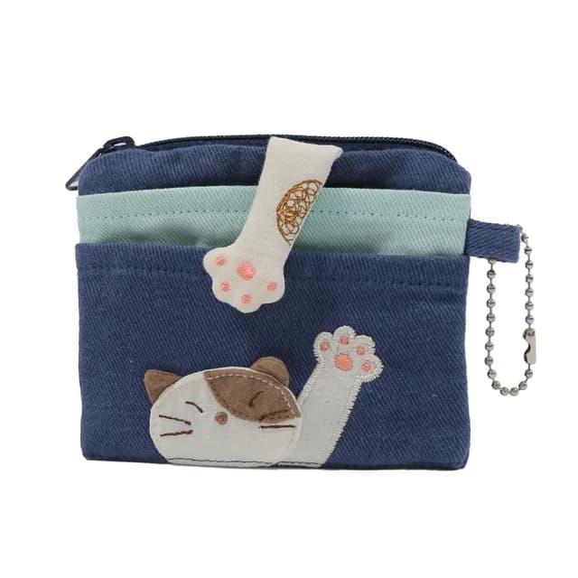 【KIRO 貓】日本卡拉貓 多層 透明視窗 識別證套/票卡夾/零錢包(500016)