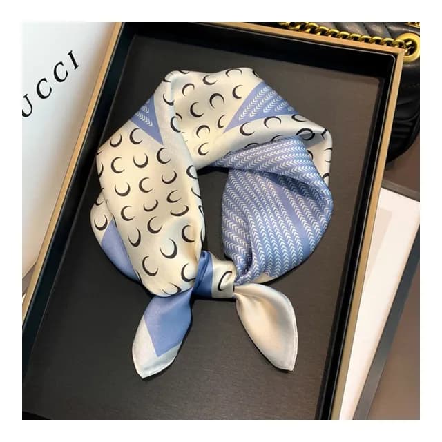 【Jun Jun】蠶絲小方巾 絲巾 領巾 53x53cm(佳人 2色)