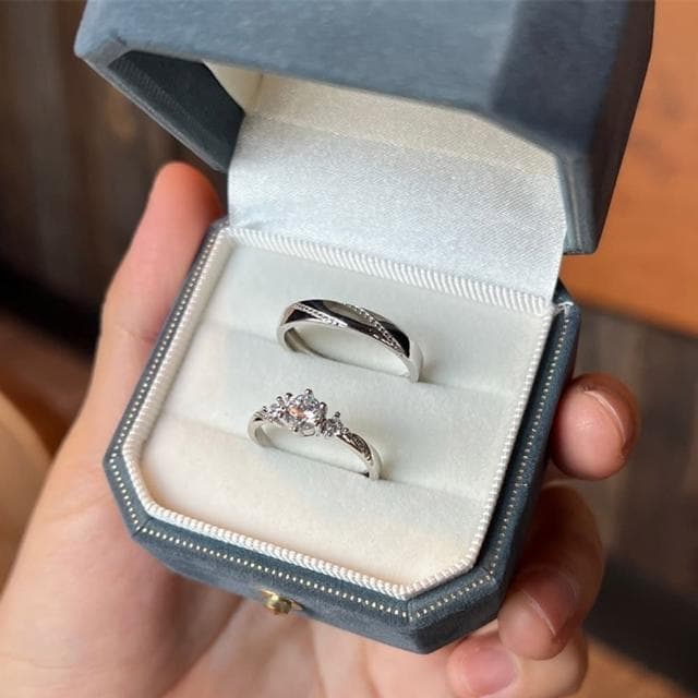 【KT DADA】母親節禮物 情侶對戒 結婚戒指 戒指 純銀戒指 鑽石戒指 求婚戒指 對戒 指環 紀念禮物 情侶戒指