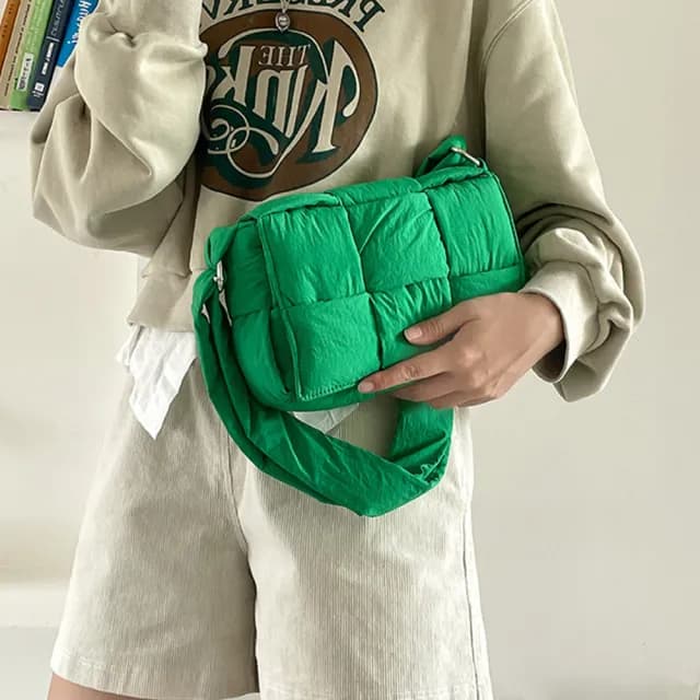 【LEEHER】父親節禮物 鋪棉包包/雲朵包/日系包包/側背包/女生包包/斜背包/子母包/尼龍斜背包/白色包包/尼龍