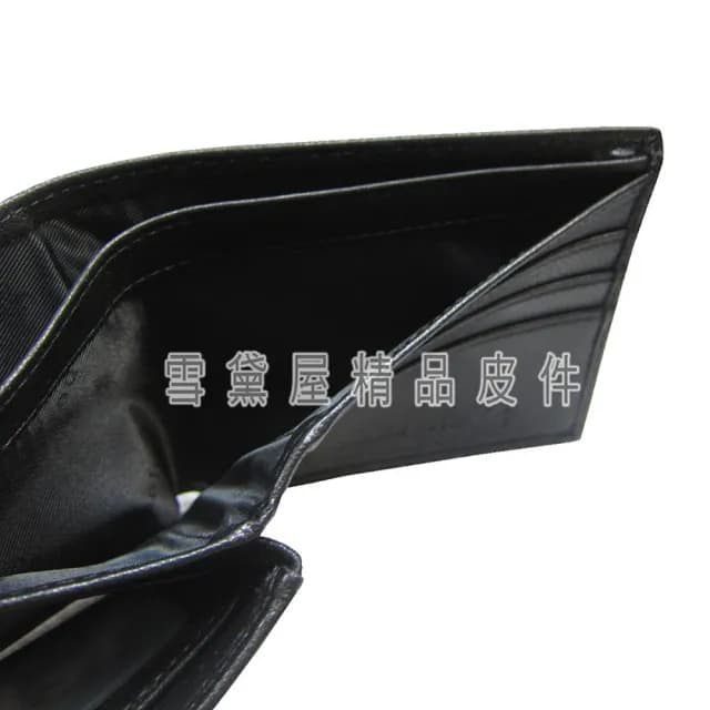 【SNOW.bagshop】情人節禮物 真皮包包  短夾專櫃男仕短夾(100%進口軟牛皮革標準尺寸固定證件夾附品牌禮盒)