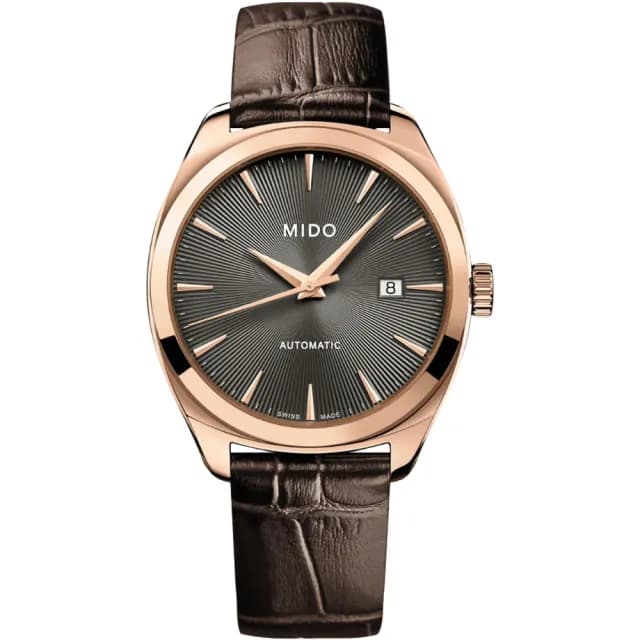 【MIDO 美度】官方授權 Belluna 皇室機械錶-40mm 手錶 送禮 推薦(M0245073606100)