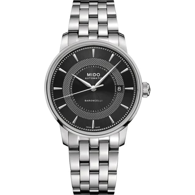 【MIDO 美度】官方授權 Baroncelli 永恆系列機械錶-39mm 手錶 送禮 推薦(M0374071105101)