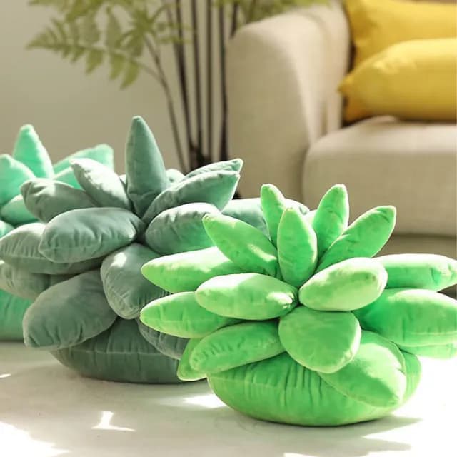 【Beroso 倍麗森】療癒系多肉植物植栽抱枕靠枕(沙發抱枕/客廳抱枕/臥室抱枕/99購物)